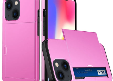 Shockproof Armor Protective Phone Case with Slide Card Slot, For iPhone 14, For iPhone 14 Plus
