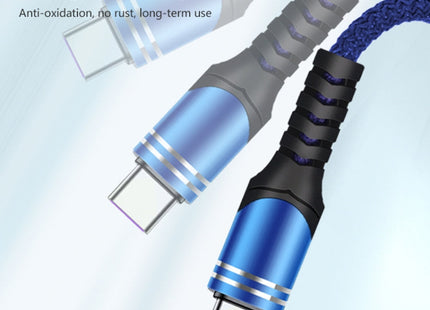 6A Woven Style USB Charging Cable, Cable Length: 1m, USB-C / Type-C, Micro USB, 8 Pin