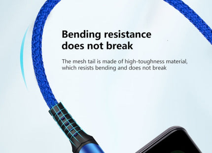 6A Woven Style USB Charging Cable, Cable Length: 1m, USB-C / Type-C, Micro USB, 8 Pin