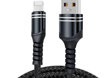 6A Woven Style USB Charging Cable, Cable Length: 1m, USB-C / Type-C, Micro USB, 8 Pin