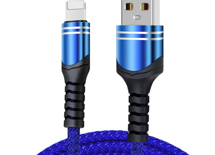 6A Woven Style USB Charging Cable, Cable Length: 1m, USB-C / Type-C, Micro USB, 8 Pin