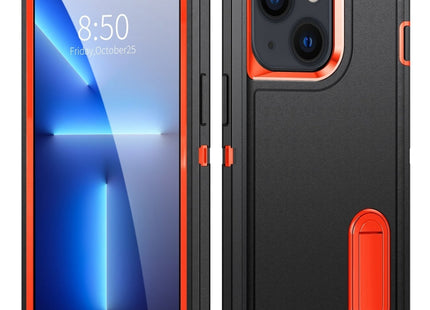 3 in 1 Rugged Holder Phone Case, For iPhone 14, For iPhone 14 Plus