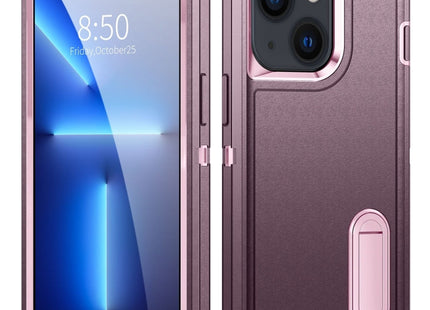 3 in 1 Rugged Holder Phone Case, For iPhone 14, For iPhone 14 Plus
