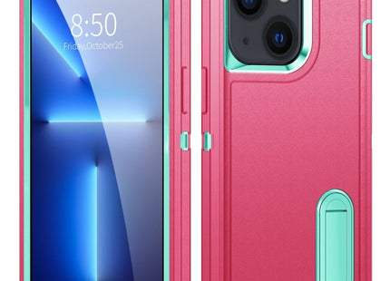 3 in 1 Rugged Holder Phone Case, For iPhone 14, For iPhone 14 Plus