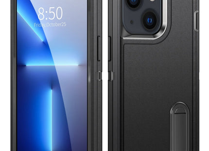 3 in 1 Rugged Holder Phone Case, For iPhone 14, For iPhone 14 Plus