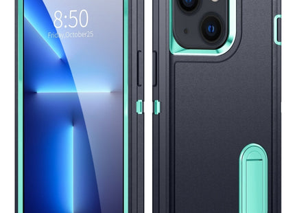3 in 1 Rugged Holder Phone Case, For iPhone 14, For iPhone 14 Plus