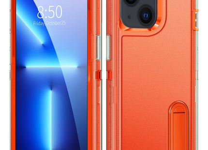 3 in 1 Rugged Holder Phone Case, For iPhone 14, For iPhone 14 Plus