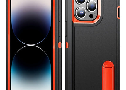 3 in 1 Rugged Holder Phone Case, For iPhone 14 Pro, For iPhone 14 Pro Max