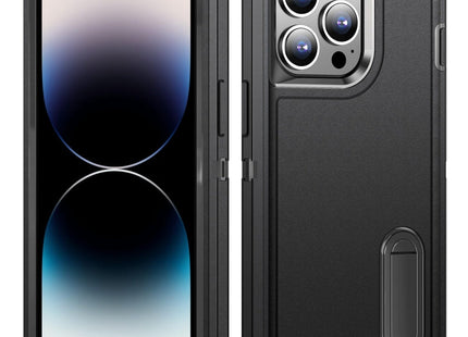 3 in 1 Rugged Holder Phone Case, For iPhone 14 Pro, For iPhone 14 Pro Max