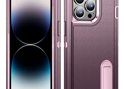 3 in 1 Rugged Holder Phone Case, For iPhone 14 Pro, For iPhone 14 Pro Max