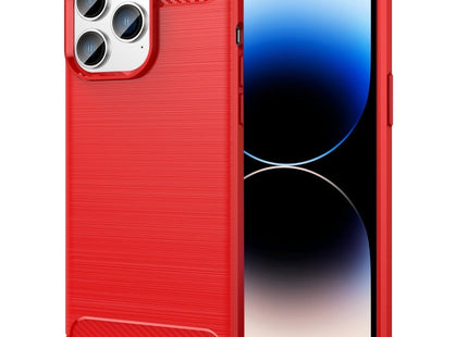 Brushed Texture Carbon Fiber TPU Phone Case, For iPhone 14 Plus, For iPhone 14, For iPhone 14 Pro, For iPhone 14 Pro Max