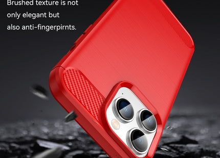Brushed Texture Carbon Fiber TPU Phone Case, For iPhone 14 Plus, For iPhone 14, For iPhone 14 Pro, For iPhone 14 Pro Max