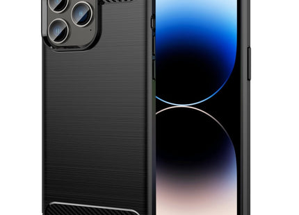 Brushed Texture Carbon Fiber TPU Phone Case, For iPhone 14 Plus, For iPhone 14, For iPhone 14 Pro, For iPhone 14 Pro Max