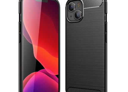 Brushed Texture Carbon Fiber TPU Phone Case, For iPhone 14 Plus, For iPhone 14, For iPhone 14 Pro, For iPhone 14 Pro Max