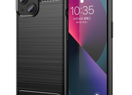 Brushed Texture Carbon Fiber TPU Phone Case, For iPhone 14 Plus, For iPhone 14, For iPhone 14 Pro, For iPhone 14 Pro Max