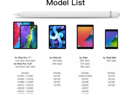 JD50 Active Stylus Pencil with Palm Rejection for iPad After 2018 Version