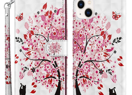 3D Painting Pattern Flip Leather Phone Case, For iPhone 14, For iPhone 14 Plus