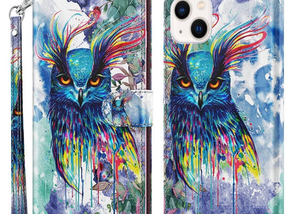 3D Painting Pattern Flip Leather Phone Case, For iPhone 14, For iPhone 14 Plus