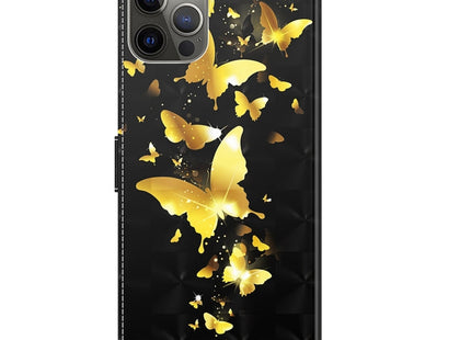 3D Painting Pattern Flip Leather Phone Case, For iPhone 14 Pro, For iPhone 14 Pro Max