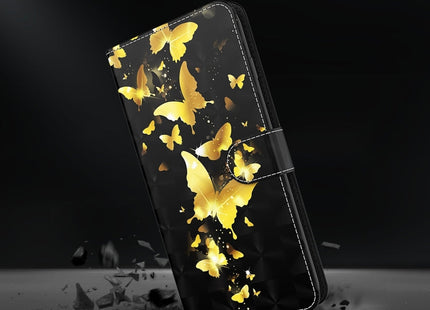 3D Painting Pattern Flip Leather Phone Case, For iPhone 14 Pro, For iPhone 14 Pro Max