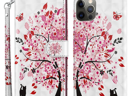3D Painting Pattern Flip Leather Phone Case, For iPhone 14 Pro, For iPhone 14 Pro Max