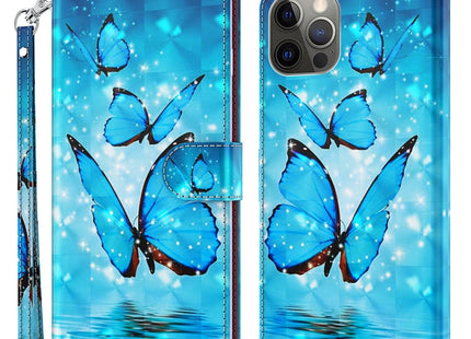 3D Painting Pattern Flip Leather Phone Case, For iPhone 14 Pro, For iPhone 14 Pro Max