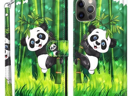 3D Painting Pattern Flip Leather Phone Case, For iPhone 14 Pro, For iPhone 14 Pro Max
