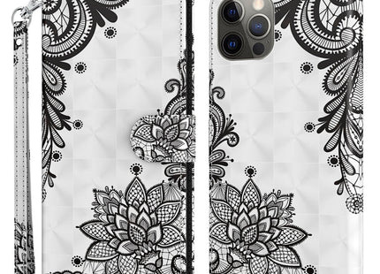 3D Painting Pattern Flip Leather Phone Case, For iPhone 14 Pro, For iPhone 14 Pro Max