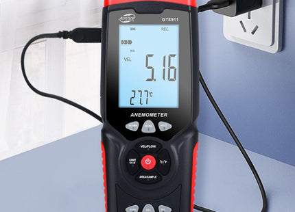 BENETECH GT8911 Handheld Digital LCD Hot Wire Anemometer, GT8911 Hot Wire Anemometer