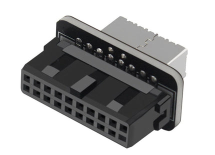 10 PCS 73S Mainboard USB 3.0 19P/20P to Type-E90 Degree Adapter, 10pcs