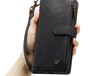 For iPhone 14 CaseMe C30 Multifunctional Phone Leather Case (Black)