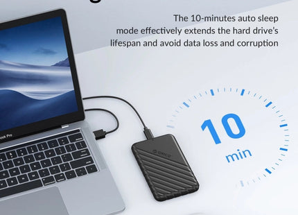 ORICO 25PW1-C3 USB to Type-C 2.5 inch External Storage Hard Drive Case(Black)