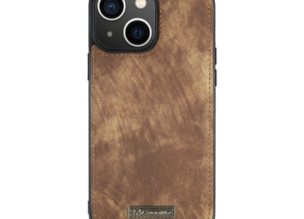 For iPhone 14 CaseMe 008 Detachable Multifunctional Leather Phone Case(Brown)