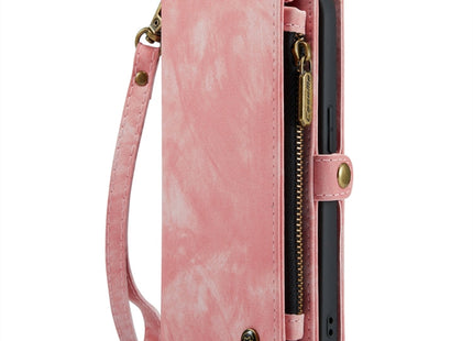For iPhone 14 Pro CaseMe 008 Detachable Multifunctional Leather Phone Case(Pink)