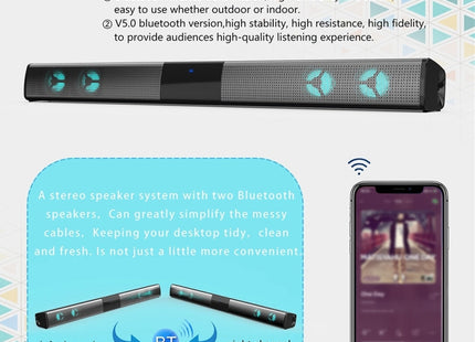 BS-28E RGB Colorful Atmosphere Light Bluetooth Speaker, BS-28E