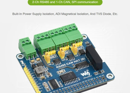 Waveshare Isolated RS485 CAN HAT For Raspberry Pi