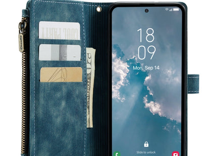 For Samsung Galaxy A54 CaseMe C30 Multifunctional Phone Leather Phone Case(Blue)