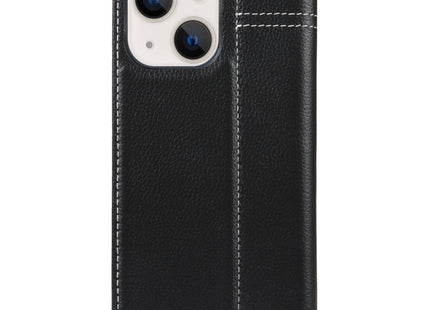 GEBEI Top-grain Horizontal Flip Leather Phone Case, For iPhone 13