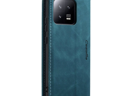 For Xiaomi 13 CaseMe 013 Multifunctional Horizontal Flip Leather Phone Case(Blue)
