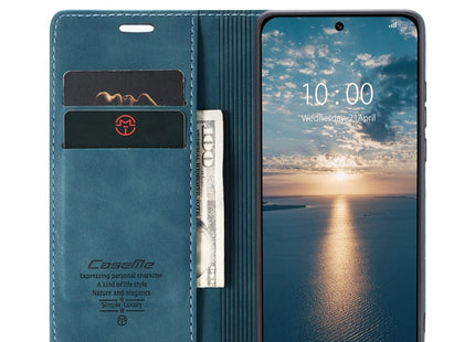 For Xiaomi 13 CaseMe 013 Multifunctional Horizontal Flip Leather Phone Case(Blue)