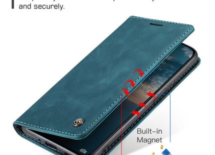 For Xiaomi 13 CaseMe 013 Multifunctional Horizontal Flip Leather Phone Case(Blue)