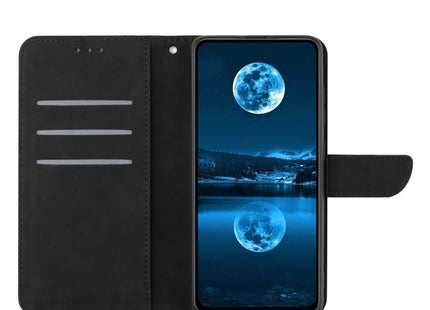 For Google Pixel 7a Stitching Embossed Leather Phone Case(Black)