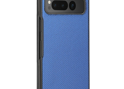 For Google Pixel Fold PU Leather PC Phone Case(Blue)