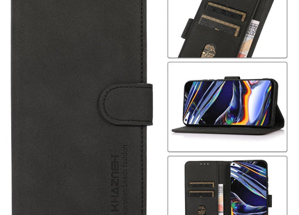 KHAZNEH Matte Texture Leather Phone Case, For iPhone 15