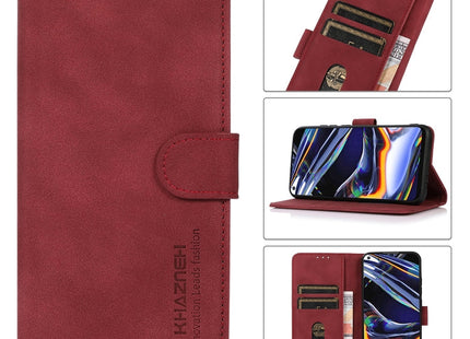 KHAZNEH Matte Texture Leather Phone Case, For iPhone 15