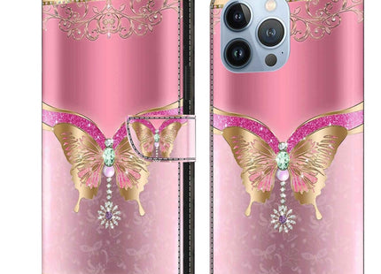 Crystal 3D Shockproof Protective Leather Phone Case, For iPhone 13 Pro