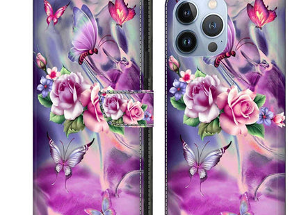 Crystal 3D Shockproof Protective Leather Phone Case, For iPhone 13 Pro