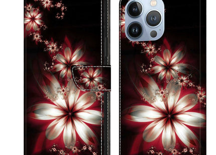 Crystal 3D Shockproof Protective Leather Phone Case, For iPhone 13 Pro