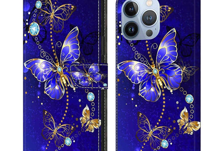 Crystal 3D Shockproof Protective Leather Phone Case, For iPhone 13 Pro