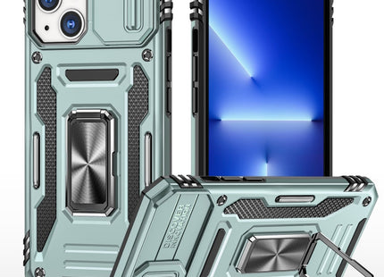 Armor PC + TPU Camera Shield Phone Case, For iPhone 15